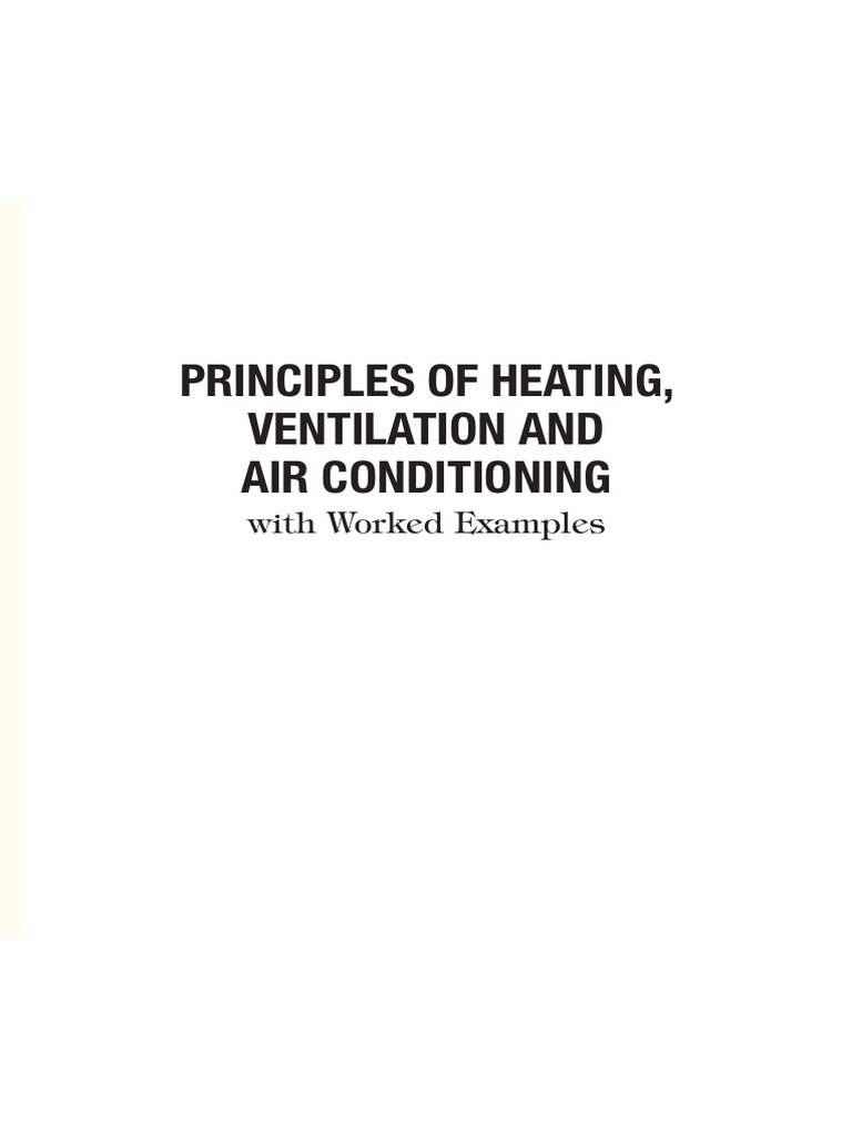 Principles of Heating, Ventilation and Air PDF PDF Air Conditioning
