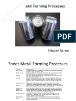 Sheet-Metal Forming Processes: Haipan Salam