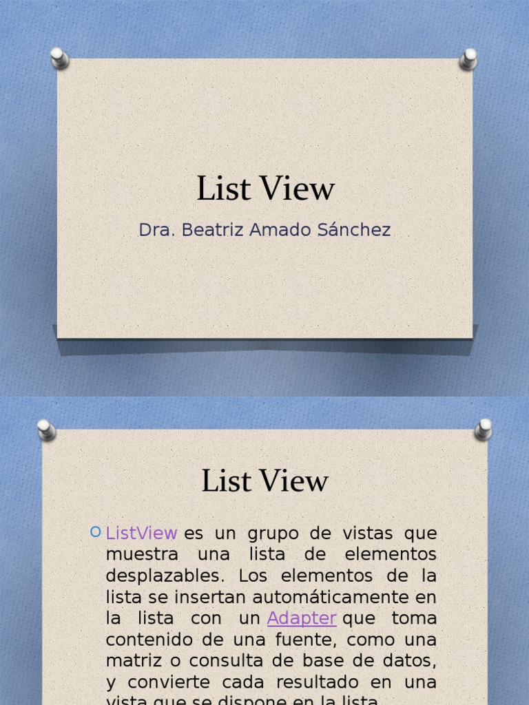 List View | PDF