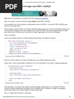 Criando Um Sistema de Login Com PHP e MySQL 
