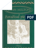 John Milton - Paradisul Pierdut