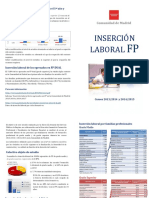 FP Diptico Insercion Laboral FP 13 - 14 14 - 15