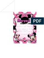 Invitacion Minnie Mouse