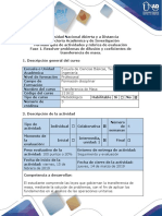 Guía de Actividades y Rúbrica de Evaluación - Fase 1 - Resolver Problemas de Difusión y Coeficientes de Transferencia de Masa PDF