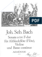 Bach Sonata A Tre PDF