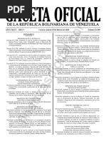 Gaceta Oficial 41589 Sumario