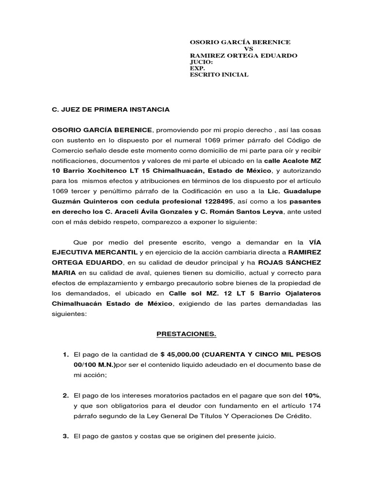 Demanda Mercantil | PDF | Caso de ley | Justicia