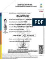 Certificado Secundaria Puebla