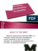 Material Requirement Planning