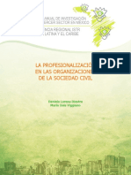 LA PROFESIONALIZACIÓN EN LAS ORGANIZACIONES DE LA SOCIEDAD CIVIL