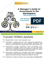 A Manager's Guide To Government in The Marketplace: Dipresentasikan Oleh: Totok Wijonarko Yosep Krisnadi