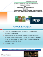 Kebijakan Akred FKTP Pmk46 Klinik Jember 2016