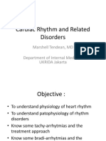 Cardiac Rhythm and Related Disorders: Marshell Tendean, MD Department of Internal Medicine UKRIDA Jakarta