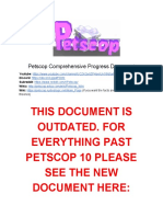 Petscop Comprehensive Progress Document