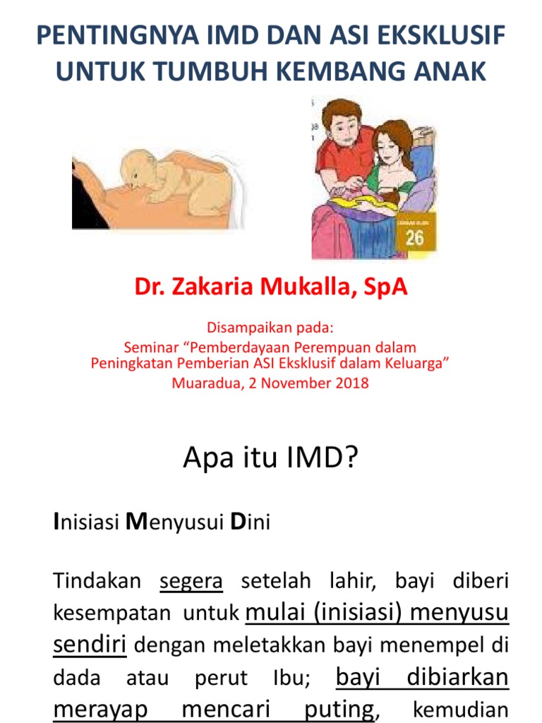 Pentingnya Imd Dan Asi Eksklusif Untuk Tumbuh Kembang Anak Bagian 1 Pdf