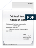 Didáctica de La Metrología - Metrología para Docentes