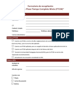 Formulario de Recopilación PTCM