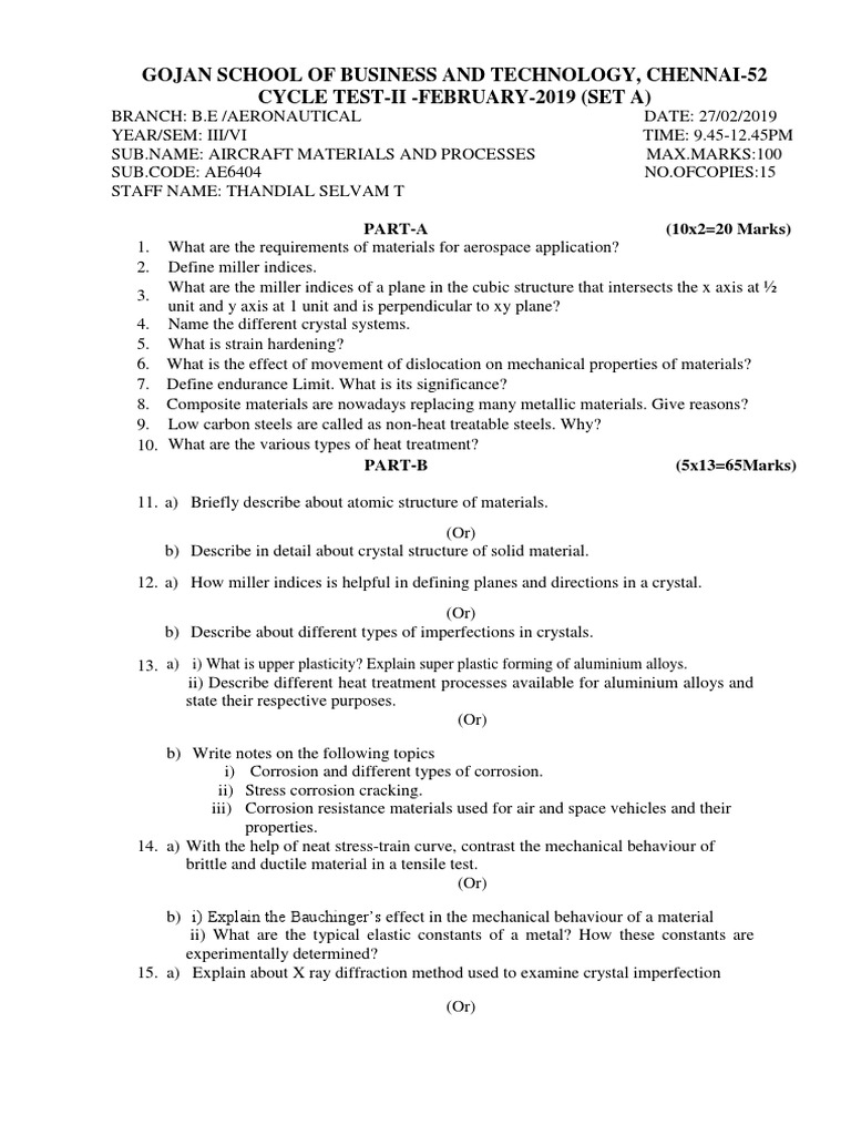 Aircraft Materials and Processes PDF Heat Treating Alloy