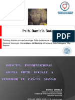 Daniela Botas - Impactul Psihoemotional Asupra Vietii Sexuale a Femeilor Cu Cancer Mamar