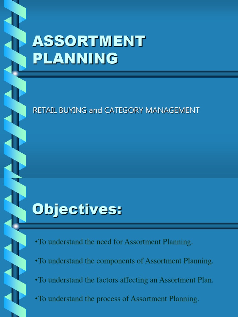 Assortment Planning Retail Buying and Category Management PDF