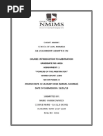 SVKM'S Nmims School of Law, Mumbai An Assignment Submitted On