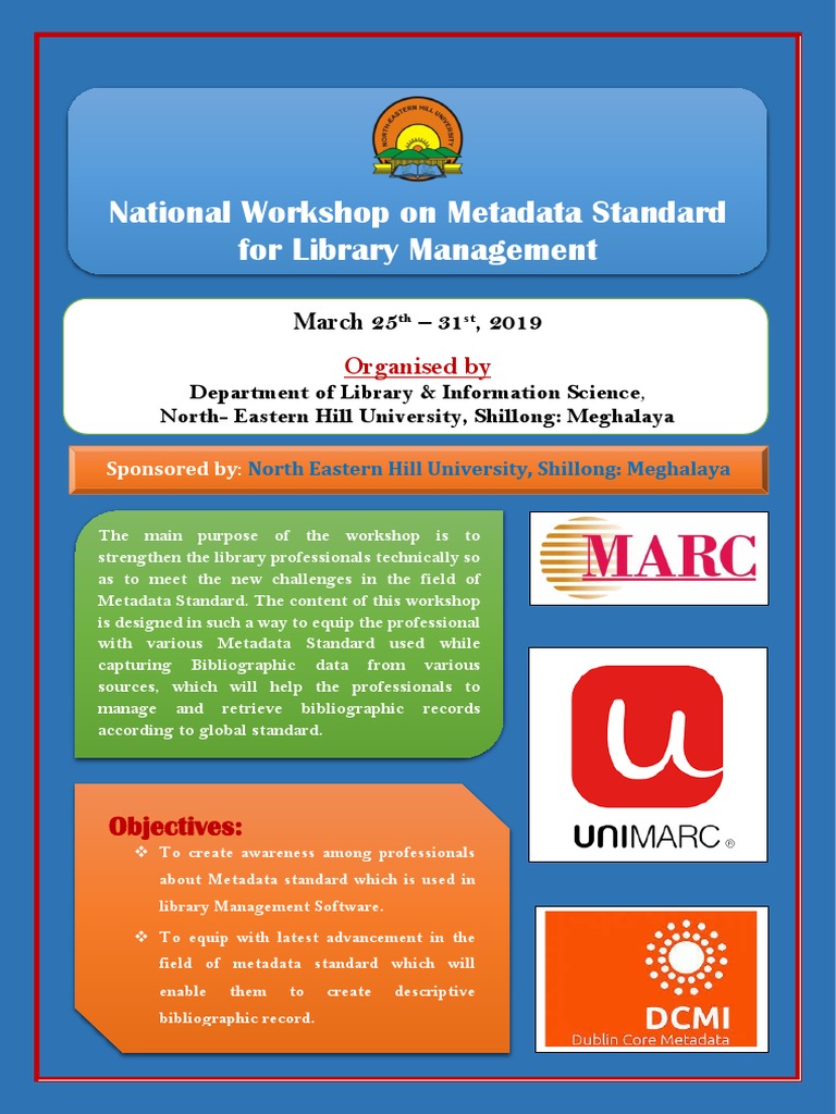 National Workshop On Metadata Standard of Library Management Software ...