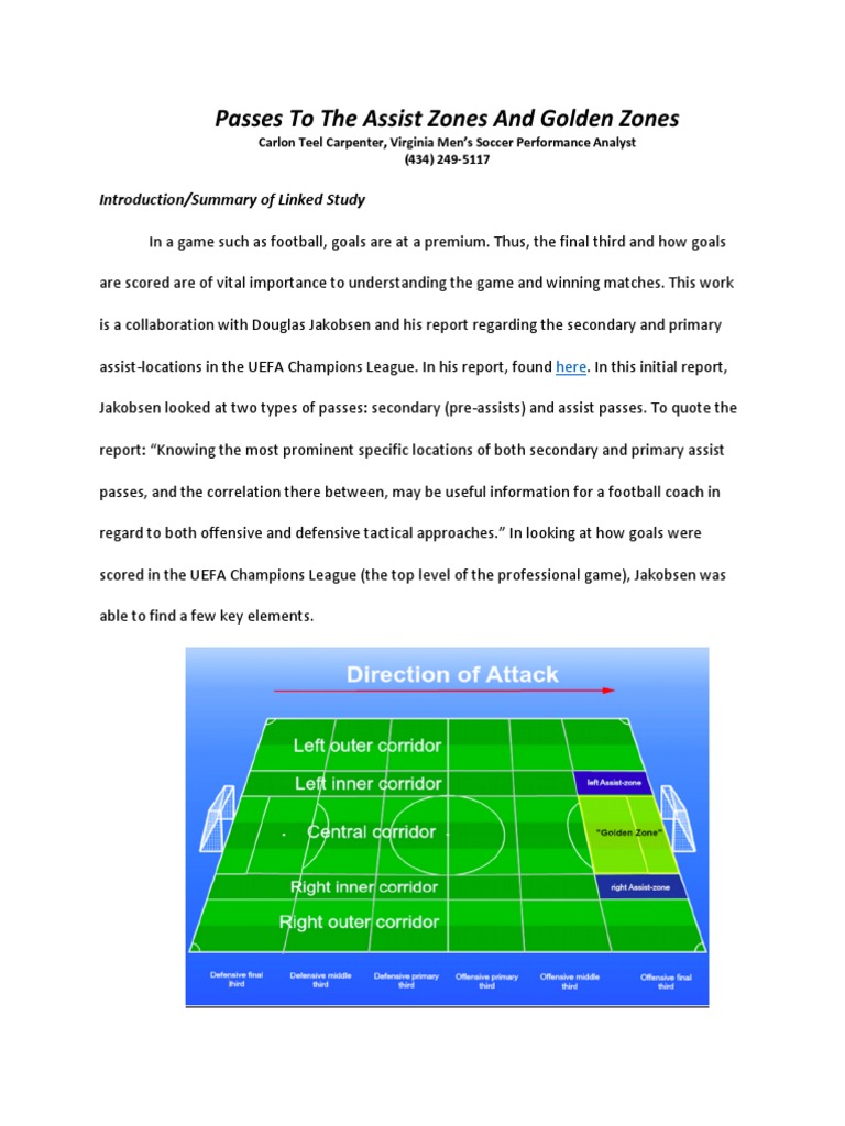 Passes To The Assist Zones and Golden Zones | PDF | Association ...