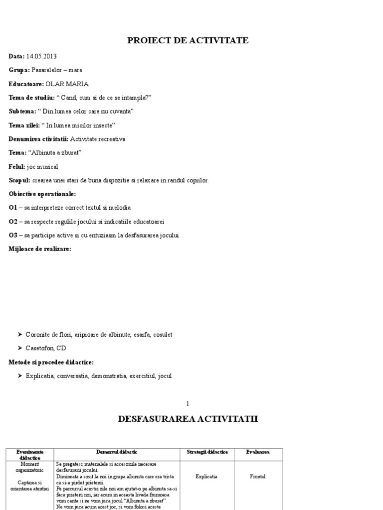 Proiect Insecte 4 | PDF