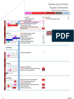 Calendario Escolar 2018-2019 Posgrados Cuatrimestrales 01