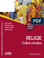 Manual de Religie Cultul Ortodox CLS 1 sem 1 