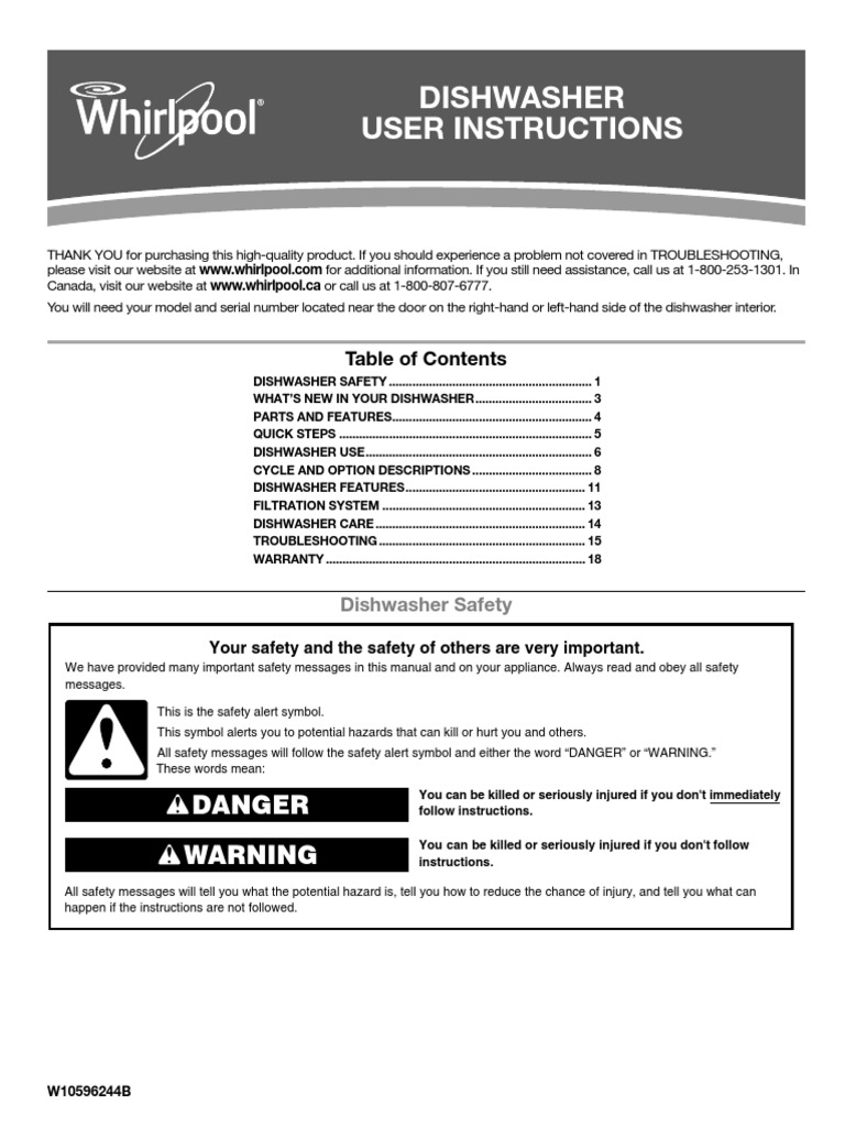 Whirlpool Quiet Partner III Troubleshooting When To Call A Professional