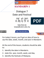 Dialogue 7 Date and Festival
