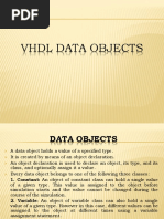 VHDL Data Objects