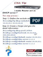 Cisco Router As DHCP Server