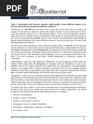 IELTS Band 9 Writing Task 2 Sample Answe
