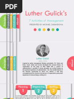 Luther Gulick 7 Activities of Management