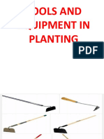 Tools and Equipment in Planting
