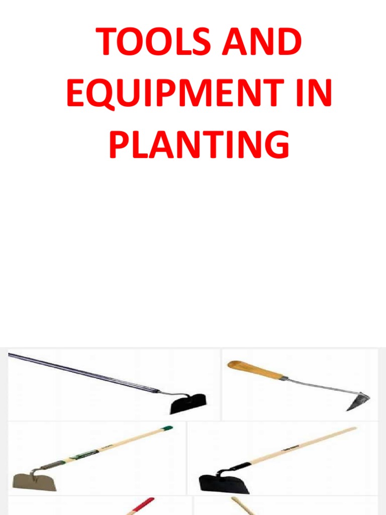Essential Tools for Planting Success | PDF | Cooking, Food & Wine ...