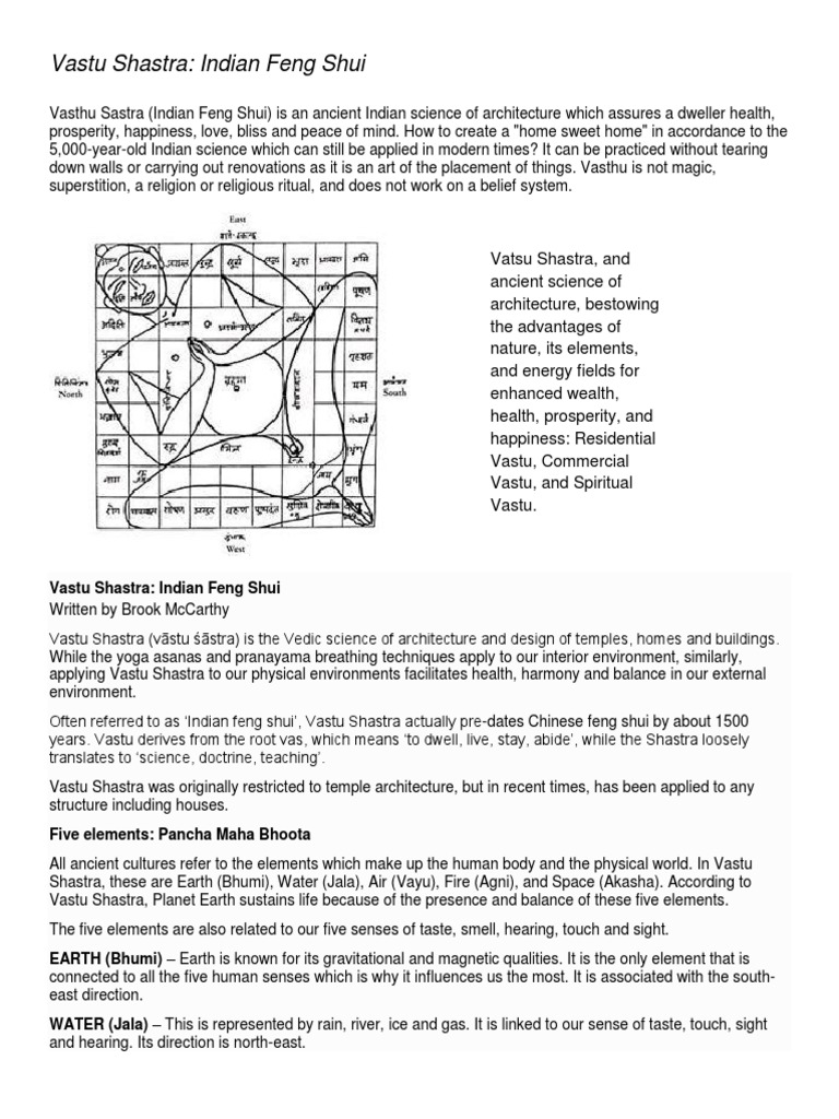 Indian Feng Shui Vastu Shastra PDF Nature