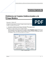 Tricalc Práctica 8 Definición de Forjados Unidireccionales y de Chapa Metálica