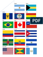 Bandera de Los Países de América