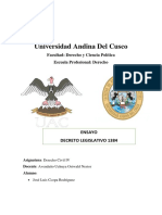 Ensayo Sobre El Decreto Legislativo 1384