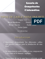 Tipos de Cable para Una Red