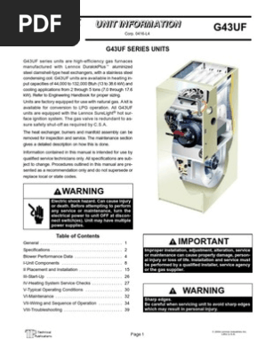 G43 Uf | PDF | Electrostatic Discharge | Furnace