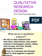 Qualitative Research Design: I.G.A. Lokita Purnamika Utami