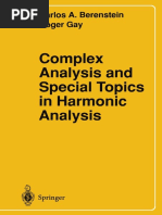 1995 Book ComplexAnalysisAndSpecialTopic PDF