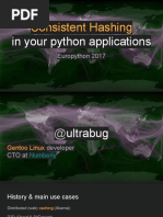 Leveraging Consistent Hashing in Your Python Applications