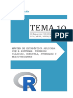 Tema 10: Máster de Estadística Aplicada Con R Software. Técnicas Clásicas, Robustas, Avanzadas Y Multivariantes
