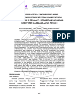 Analisis Faktor - Faktor Risiko Yang Mempengaruhi Tingkat Keracunan Pestisida Pada Petani Di Desa Jati, Kecamatan Sawangan, Kabupaten Magelang, Jawa Tengah