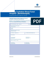 Hospital Cash Allowance Claim Form